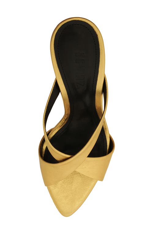 Schutz Glenda Sandal In Gold