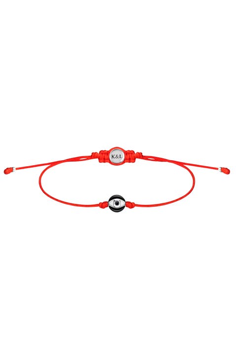 Men's Red String Evil Eye Bracelet Fierce Protector