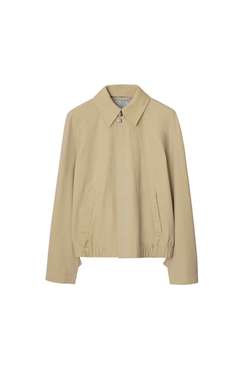 Burberry Cotton Jacket, Alternate, color, Beige