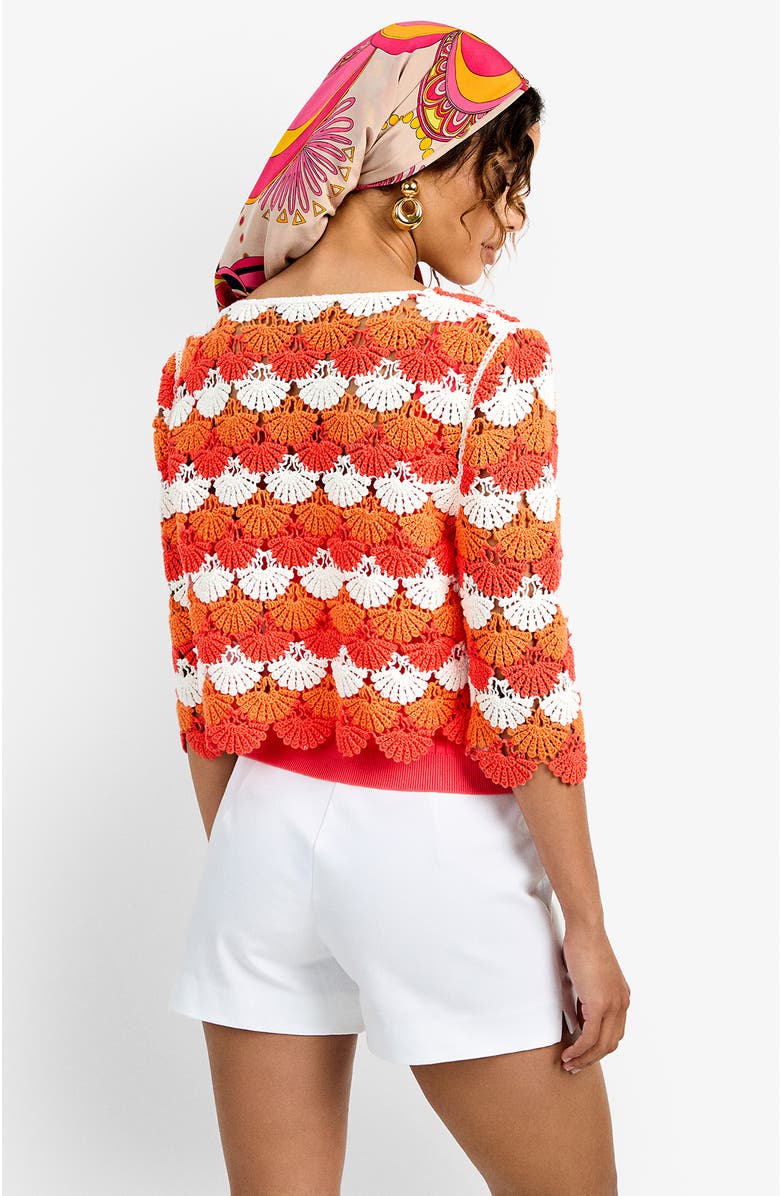 Trina Turk Sofia Cardigan, Alternate, color, Calypso Coral Multi