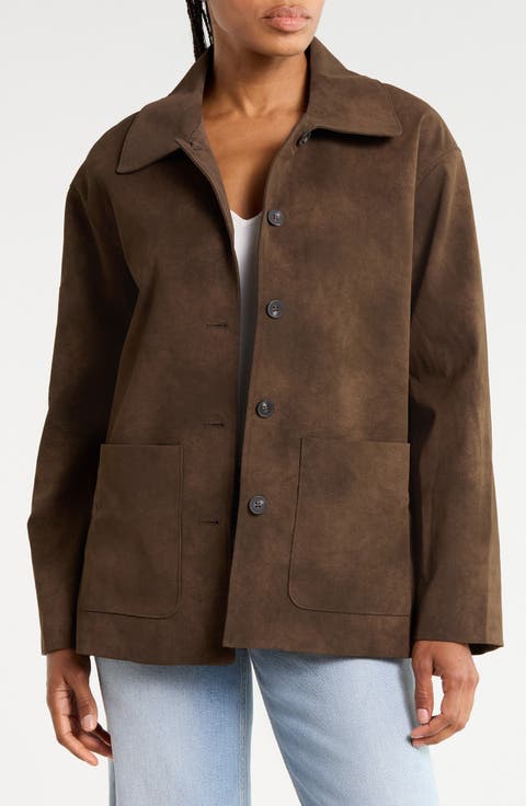 Faux Suede Jacket
