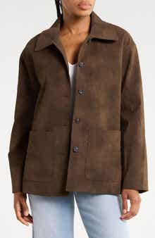 Faux Suede Jacket