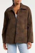 WAYF Faux Suede Jacket