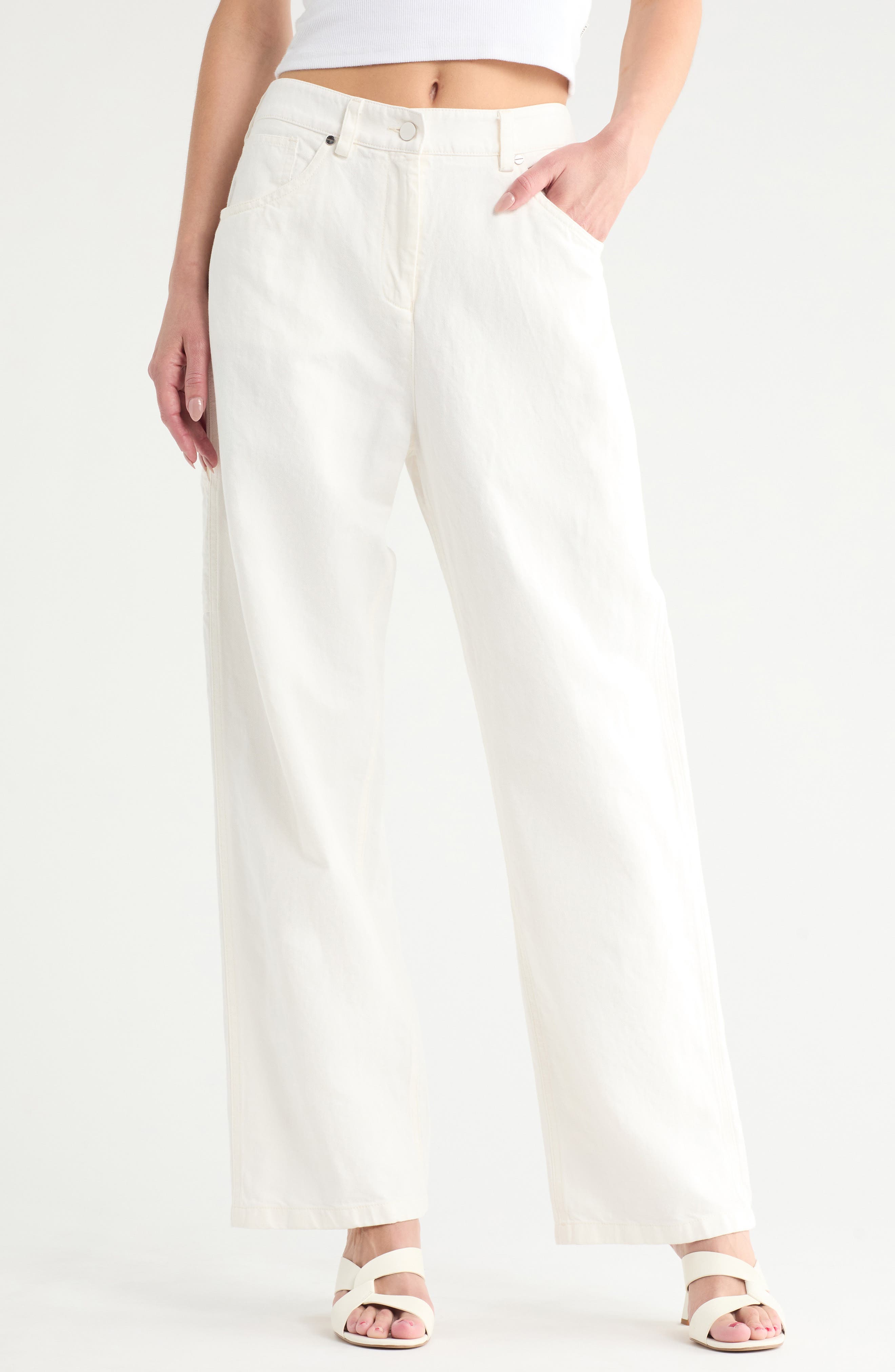 TWP Mila High Waist Stretch Cotton Pants