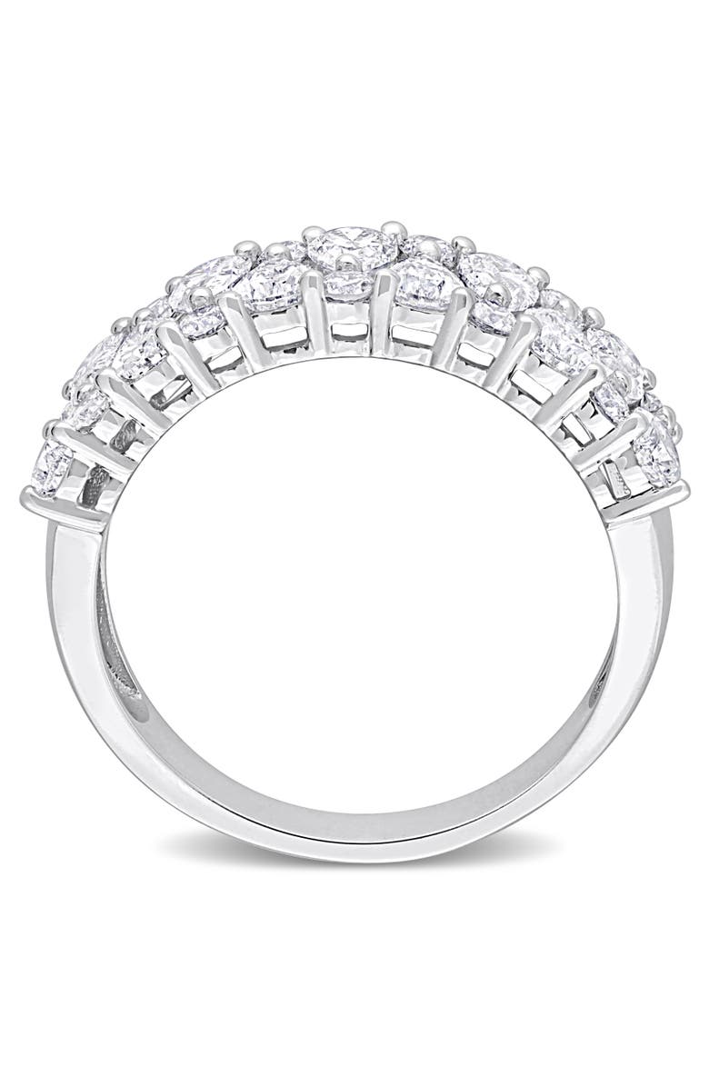 Julianna B. Diamond Cluster Semi-Eternity Ring 14k, Alternate, color, 14K White Gold