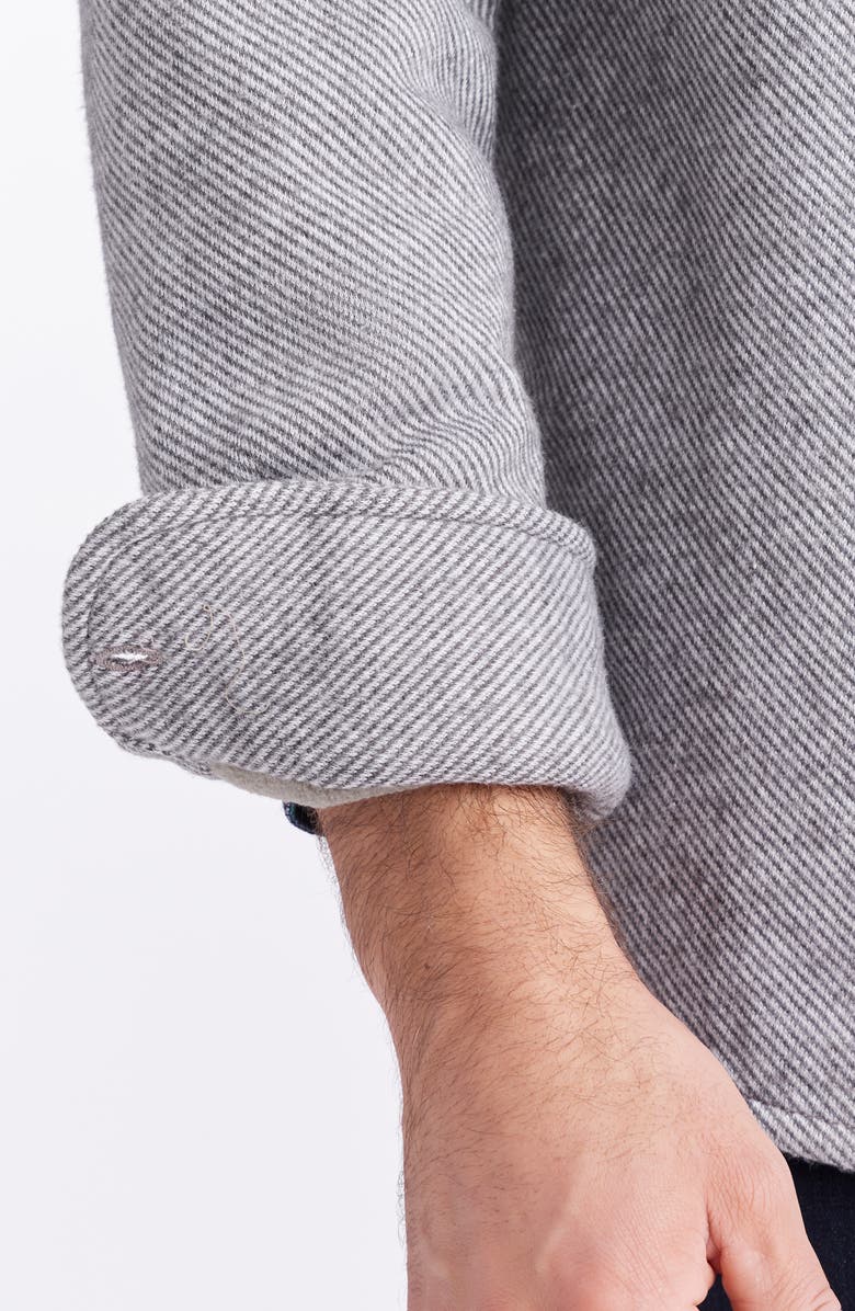 Robert Graham Barford Knit Button-Up Shirt, Alternate, color, Grey