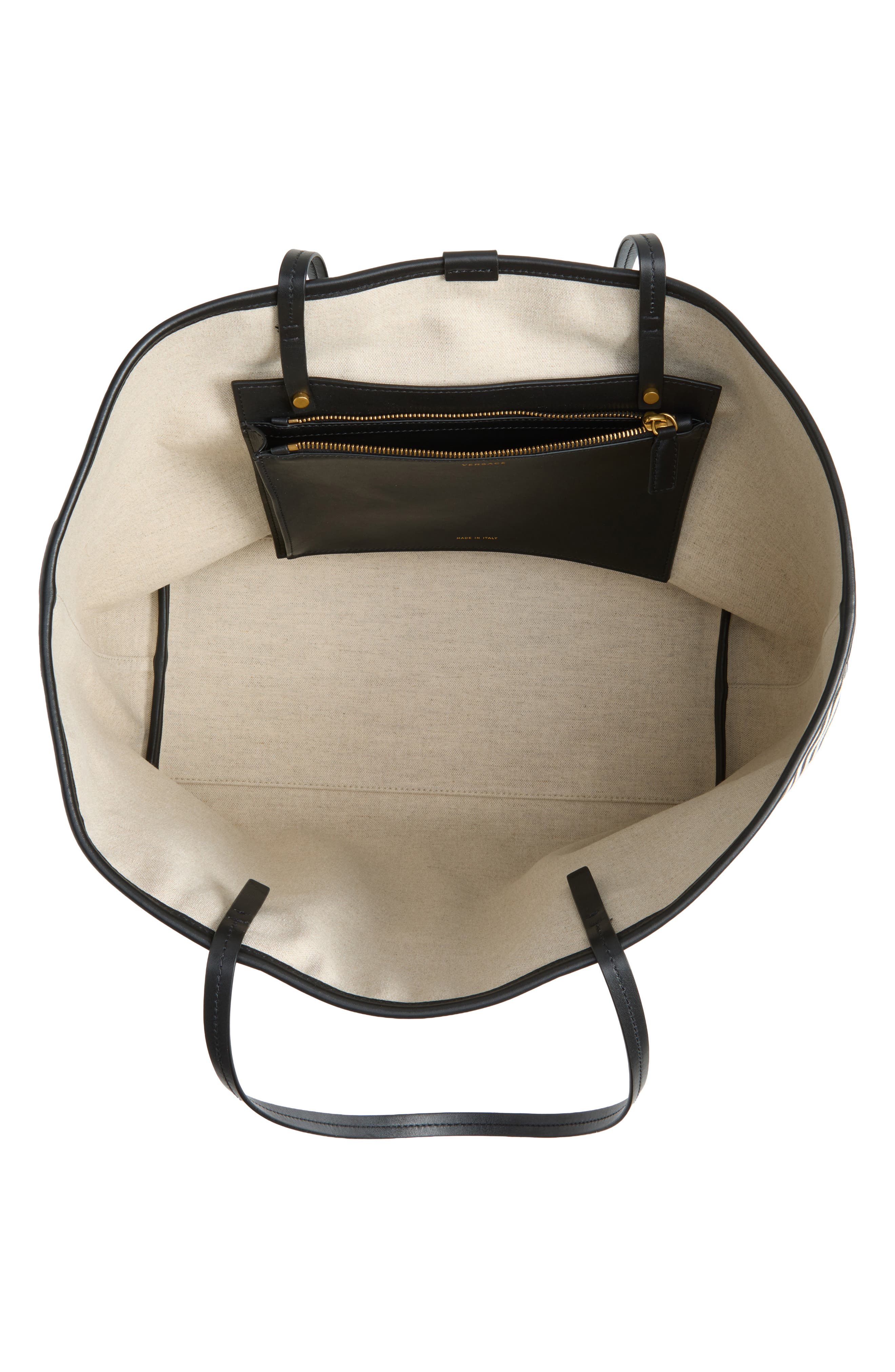 Large Canvas Tote, Alternate, color, BLACK MULTI GOLD 82