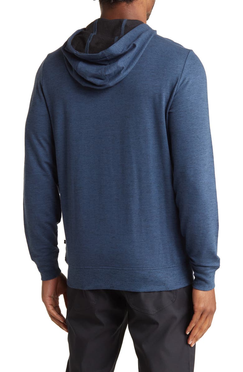 TravisMathew Creature Comforts Quarter-Zip Hoodie, Alternate, color, 