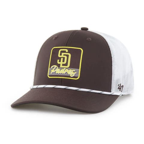 Men's '47 Brown/White San Diego Padres Scratch Adjustable Trucker Hat