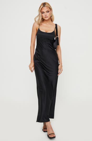 Ravia Satin Maxi Slipdress