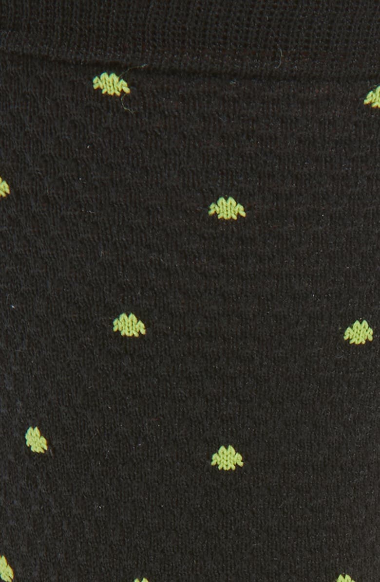 Paul Smith Naven Polka Dot Cotton Blend Dress Socks, Alternate, color, Black