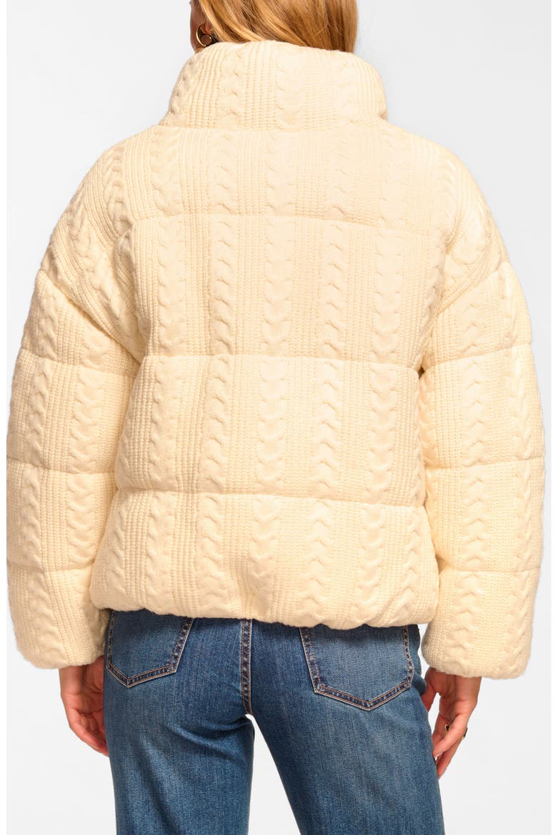 Eliana Knit Puffer Jacket, Alternate, color, WINTER WHITE