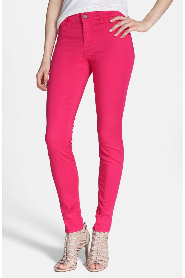 '485' Mid Rise Super Skinny Jeans, Alternate, color, WILDFLOWER