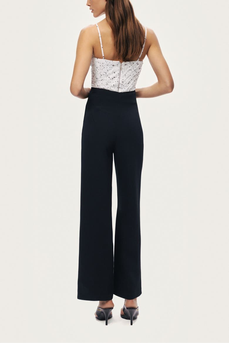 High-Waist Wide-Leg Pants, Alternate, color, Black
