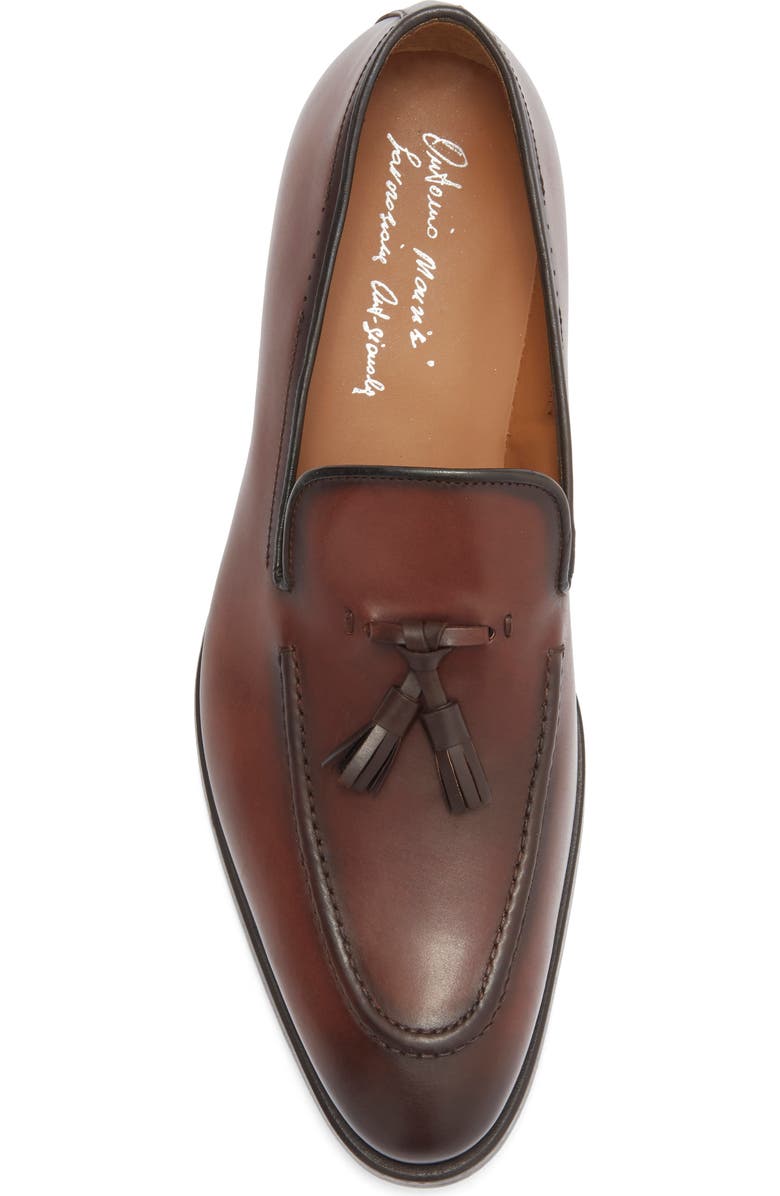 ANTONIO MAURIZI Tassel Loafer, Alternate, color, Mahogany