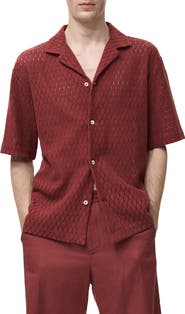 MANGO Open Stitch Knit Shirt
