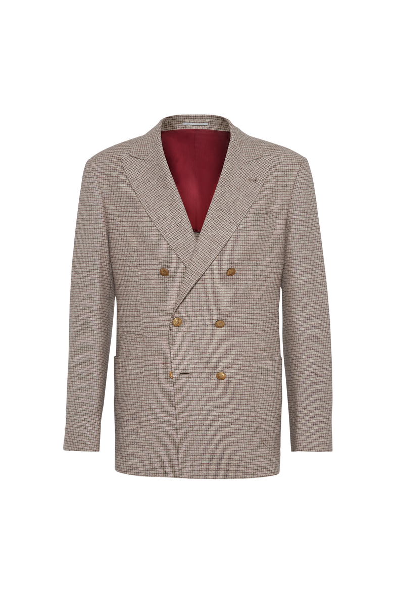 Flannel blazer, Main, color, Bark