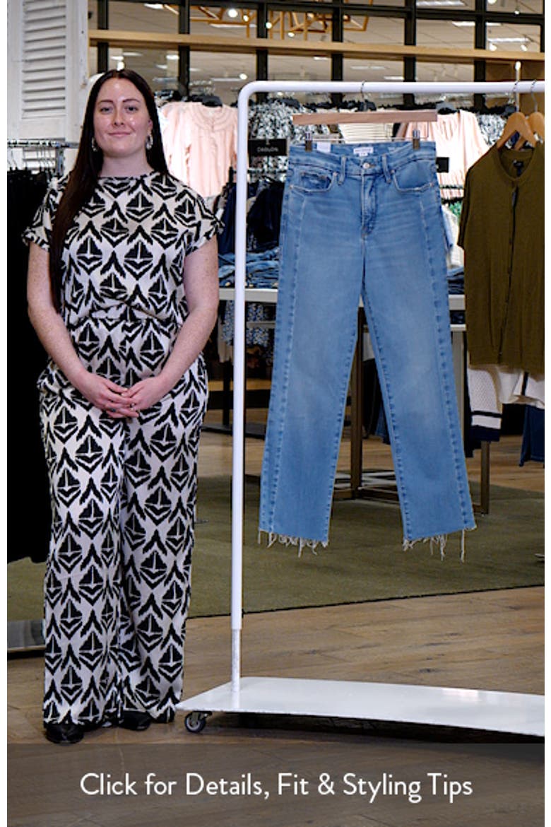 Soft-Tech Good Straight Raw Hem Ankle Straight Leg Jeans video
