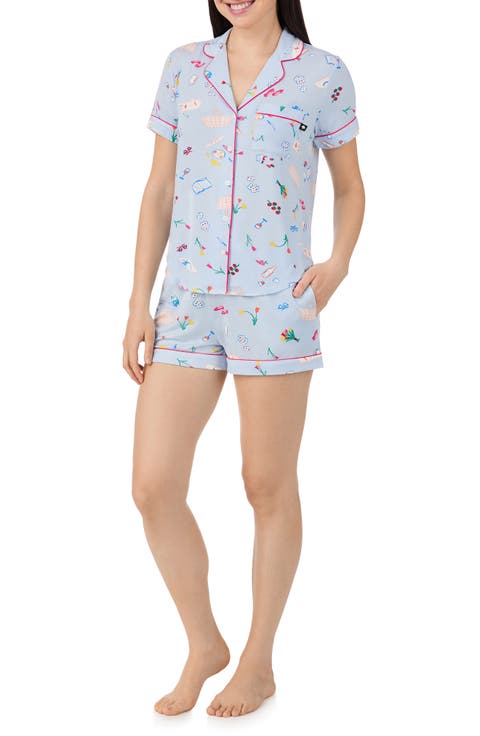 print short pajamas