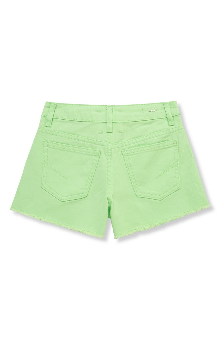 Habitual Kids Kids' Frayed Pleated Denim Shorts, Alternate, color, Light Green