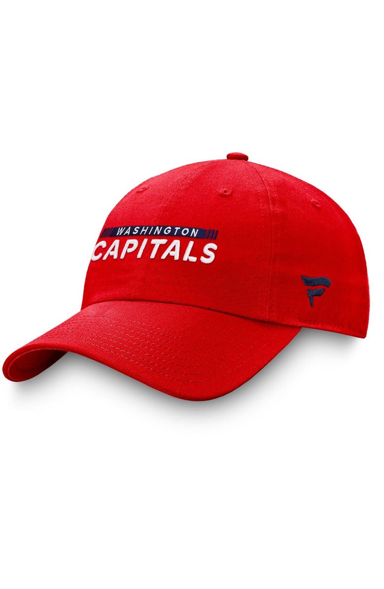 FANATICS Men's Fanatics Branded Red Washington Capitals Authentic Pro Rink Adjustable Hat, Alternate, color, Red