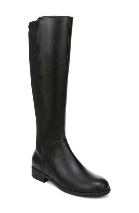 Janelle Faux Leather Knee High Boot