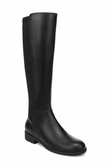Janelle Faux Leather Knee High Boot