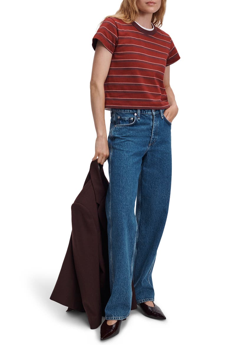 Kelly Striped T-Shirt, Alternate, color, POM MULTI