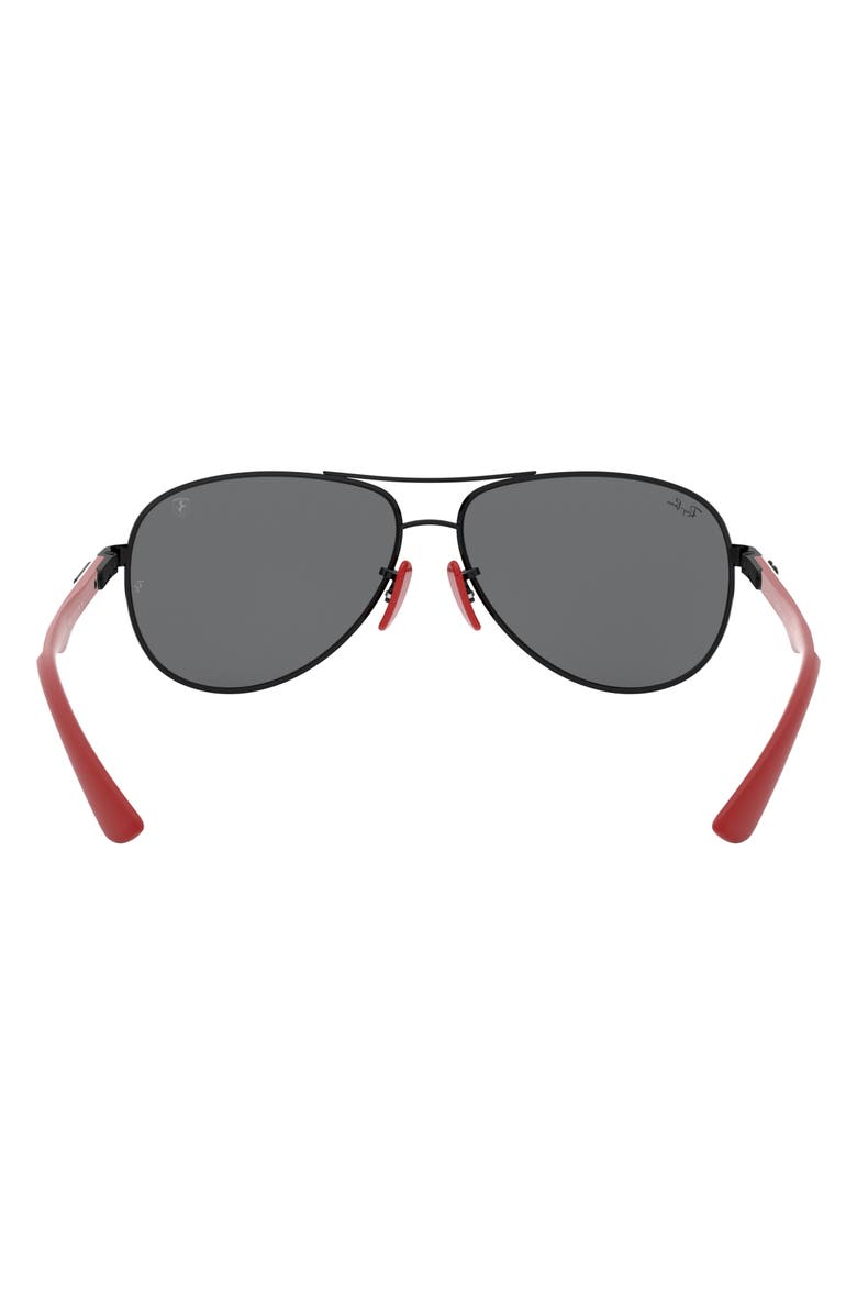 Ray-Ban x Scuderia Ferrari 61mm Pilot Sunglasses, Alternate, color, 