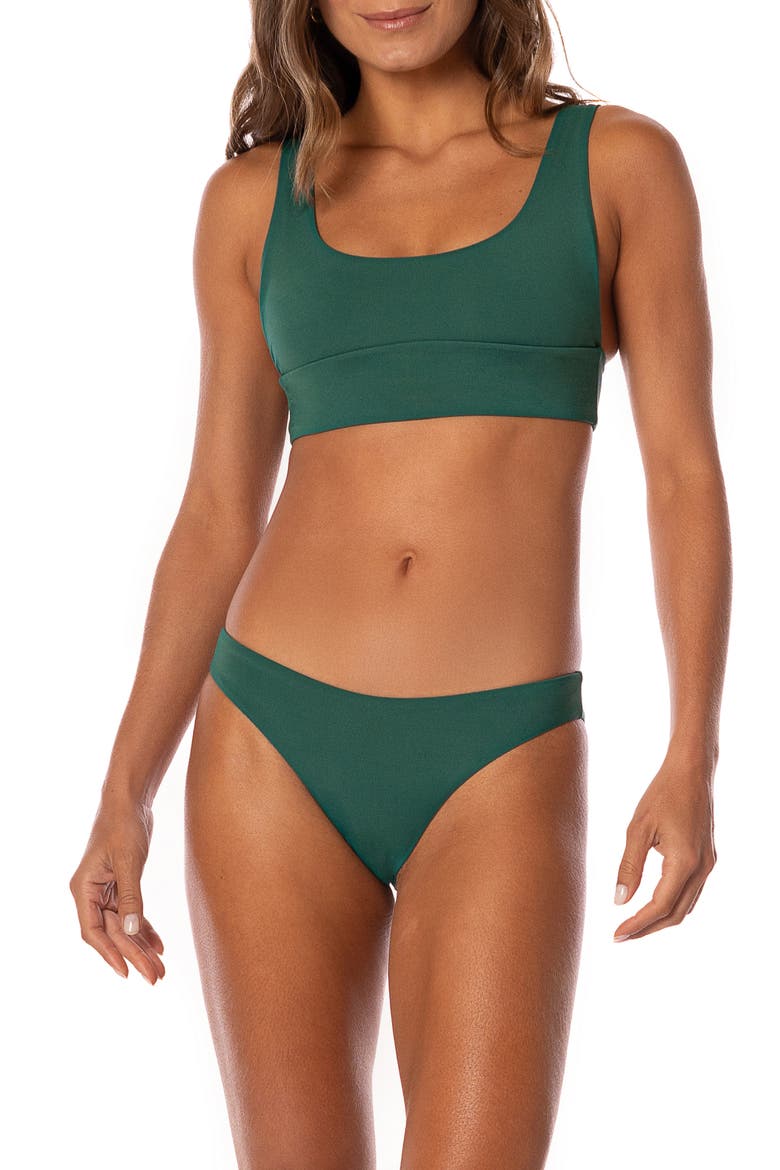 Brunswick Green Sublimity Reversible Bikini Bottoms, Alternate, color, DARK GREEN