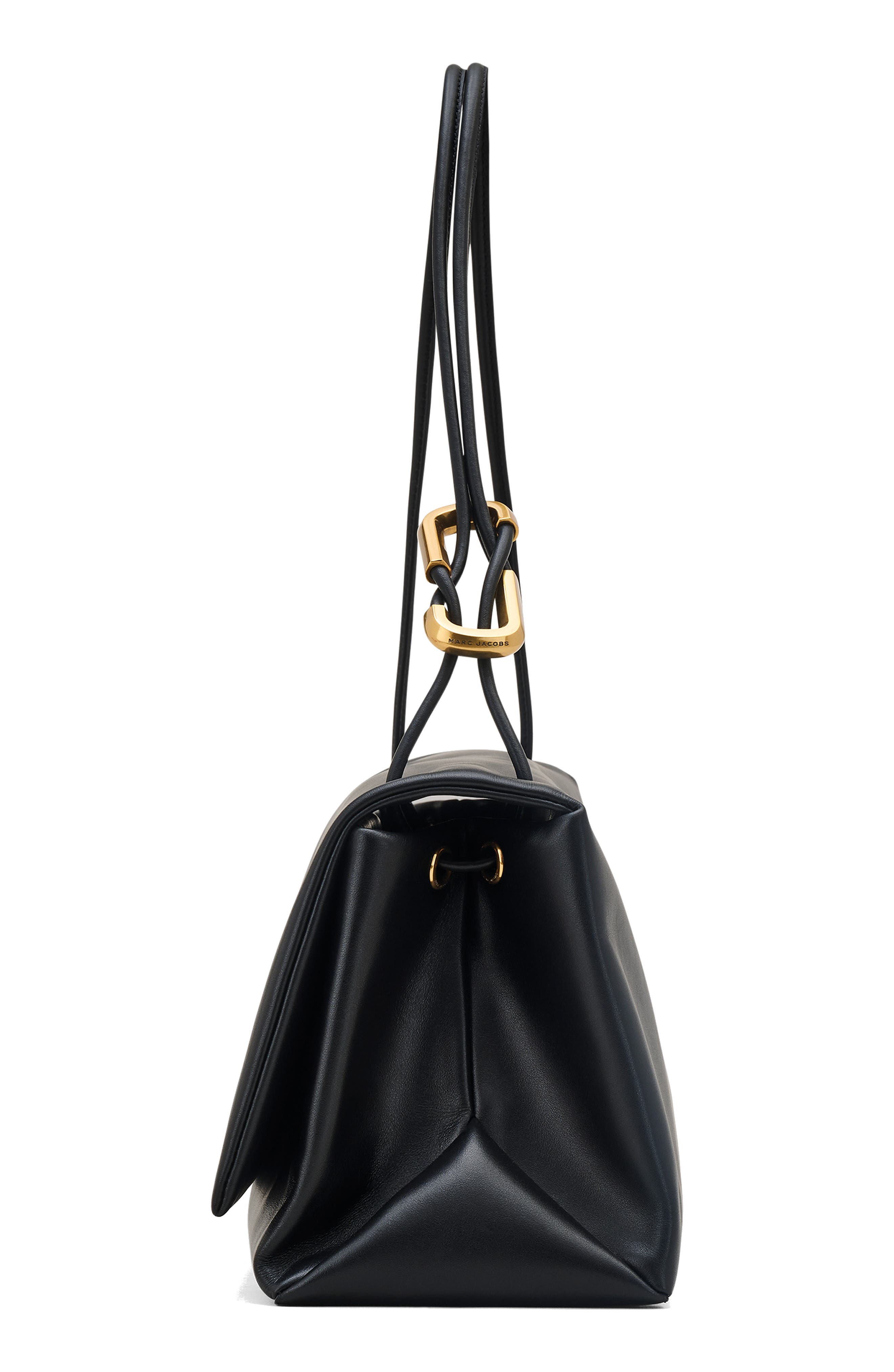 Marc Jacobs The Large Dual Shoulder Bag, Alternate, color, Black