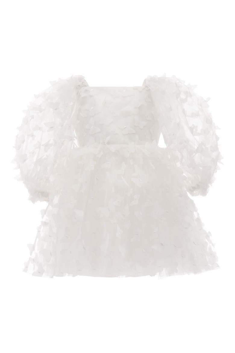 Bell Mariposa Dress, Main, color, White