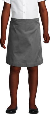 Lands' End School Uniform Girls Slim Blend Chino Skort Top of Knee