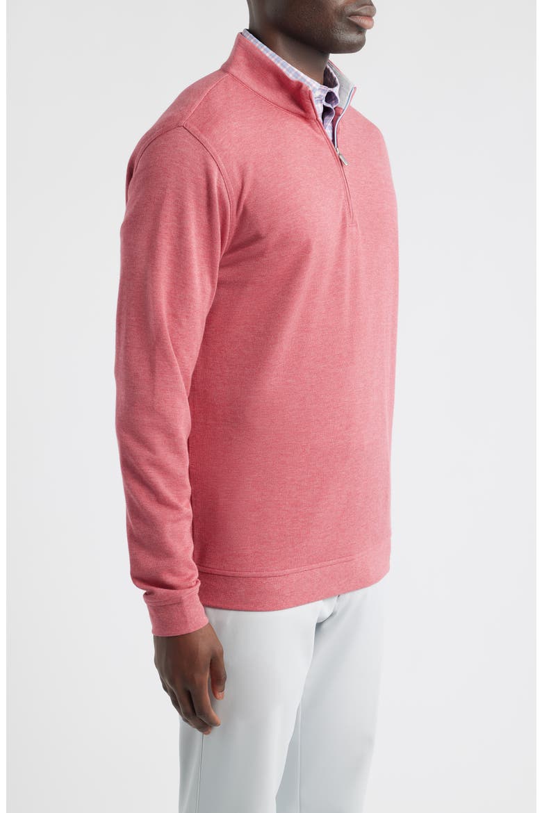 Comfort Interlock Quarter Zip Pullover, Alternate, color, CHILI RED