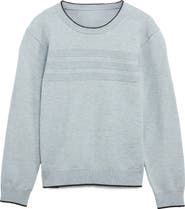 XRAY Kids' Moto Ribbing Detail Crewneck Sweater