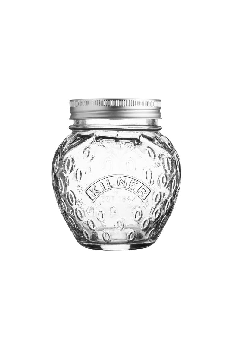 Strawberry Fruit Jar, 13.5 Ounce, Main, color, Clear