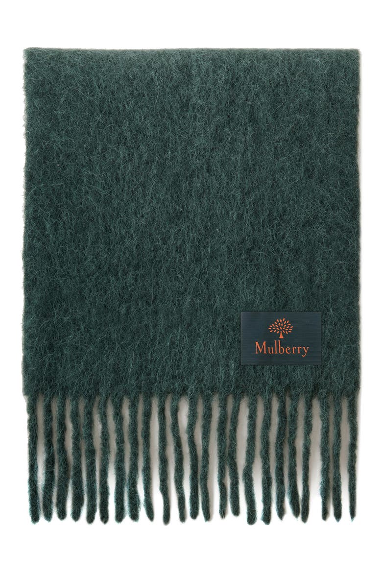 Ombré Alpaca Blend Scarf, Main, color, CAMBRIDGE GREEN-EGGSHELL