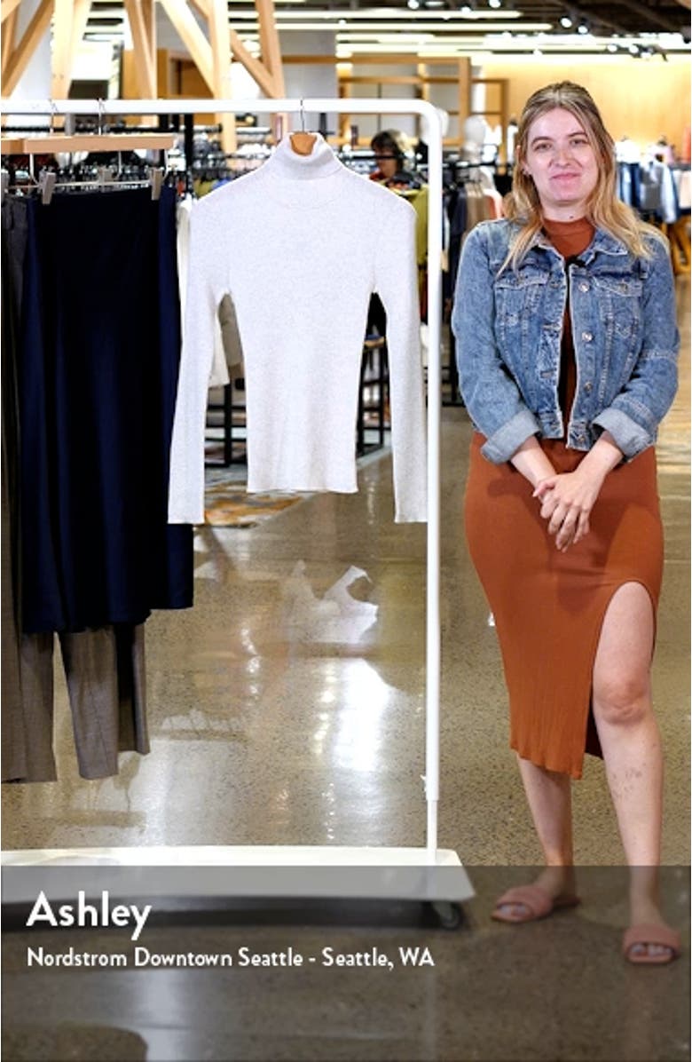 Merino Wool Rib Turtleneck Sweater, sales video thumbnail