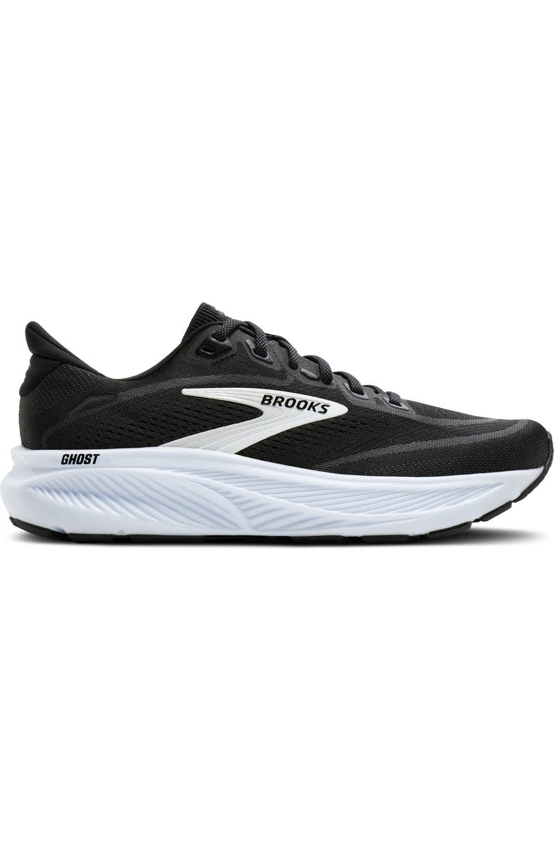 Brooks Ghost 18 Running Shoe, Alternate, color, Black/ Grey/ White