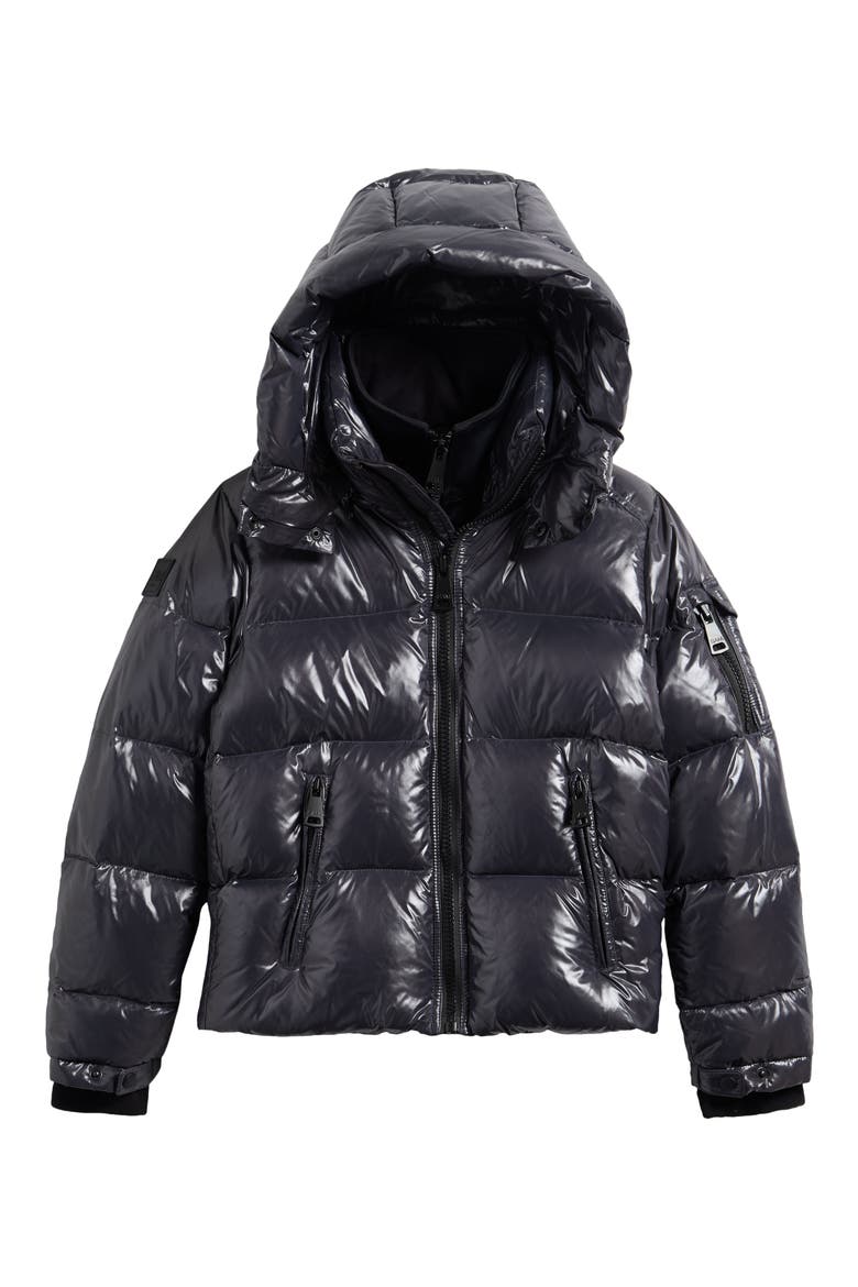 Kids' Glacier Down and Feather Fill Jacket, Main, color, STEEL