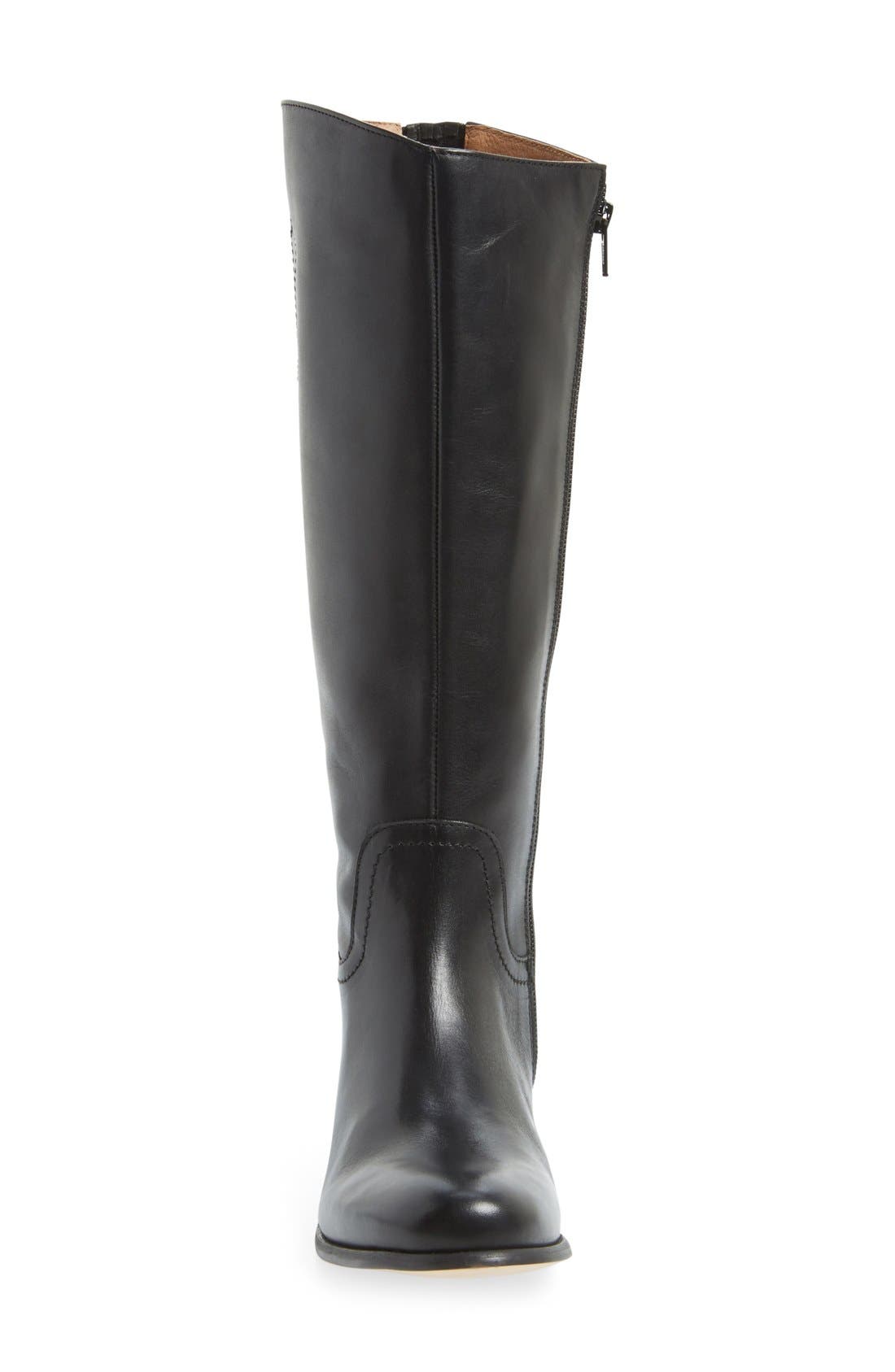 'Geneva' Tall Boot, Alternate, color, BLACK