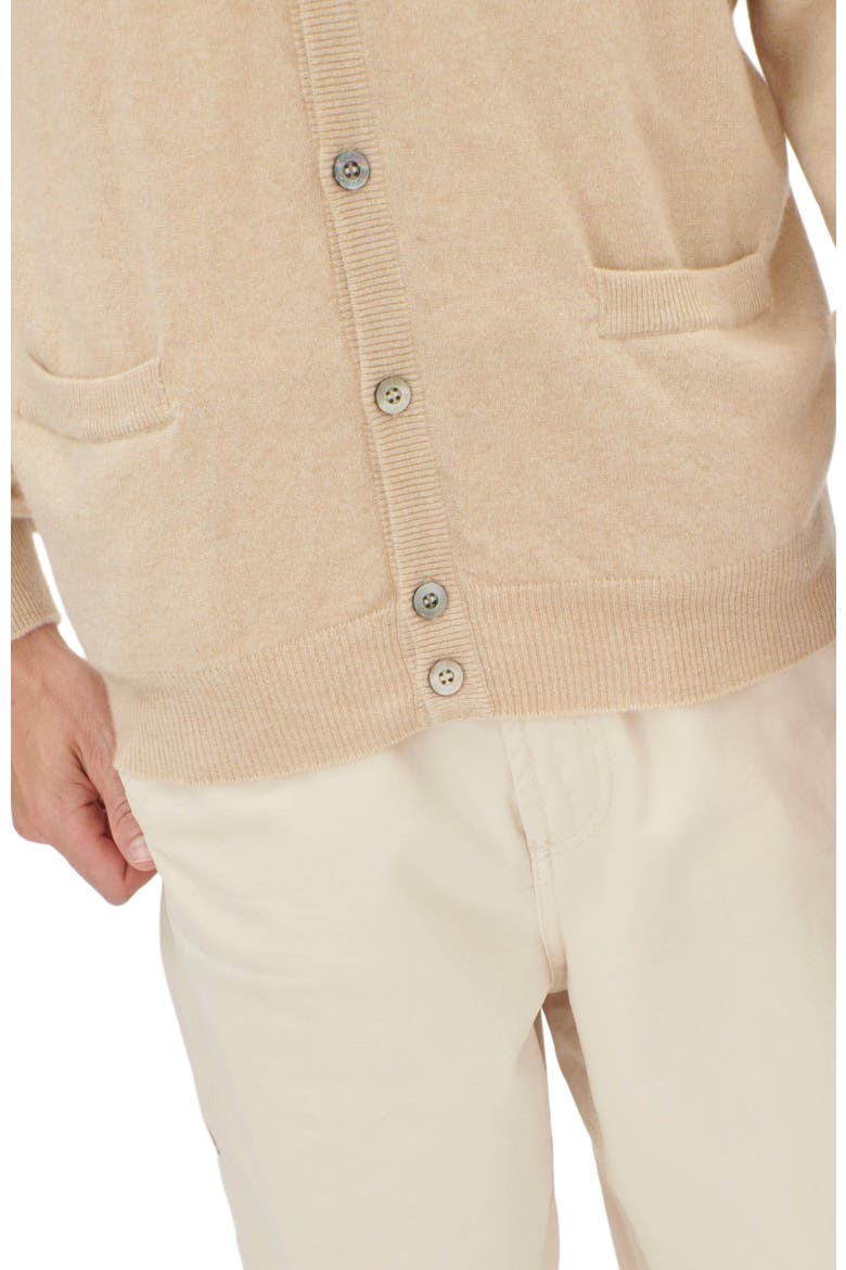 V Neck Button Cardigan, Alternate, color, beige