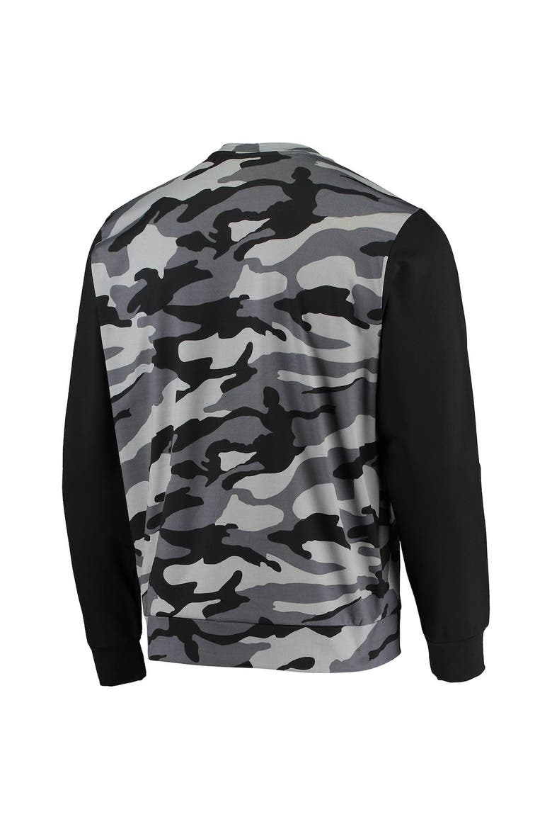 Men's FOCO Black Green Bay Packers Camo Long Sleeve T-Shirt, Alternate, color, Black