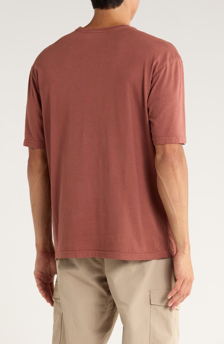 CAT WWR Relaxed Fit Embroidered Heavyweight Cotton T-Shirt, Alternate, color, Russet