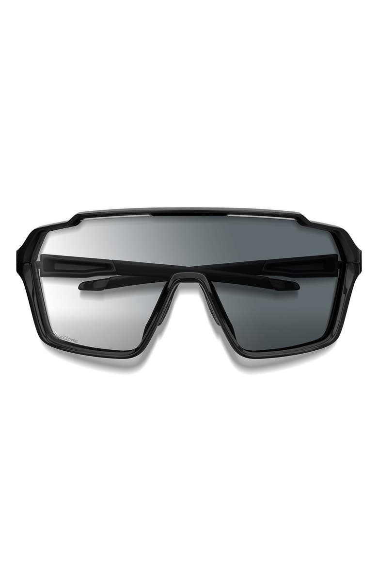Smith Shift XL MAG<sup>™</sup> 142mm Shield Sunglasses, Main, color, Black / Clear To Gray
