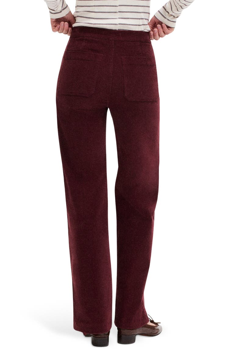 The Wide Leg Corduroy Pants, Alternate, color, SMOKED CLARET