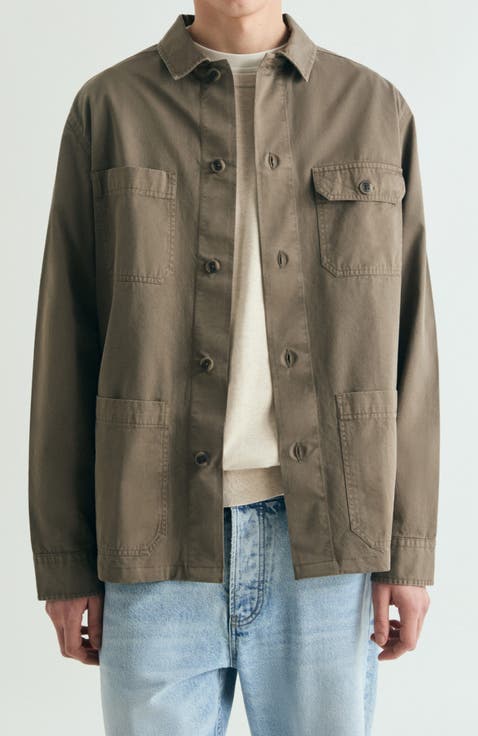 Overshirt with Buttoned Pockets