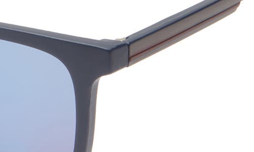 Vince Camuto Mirror Square Sunglasses In Matte Navy