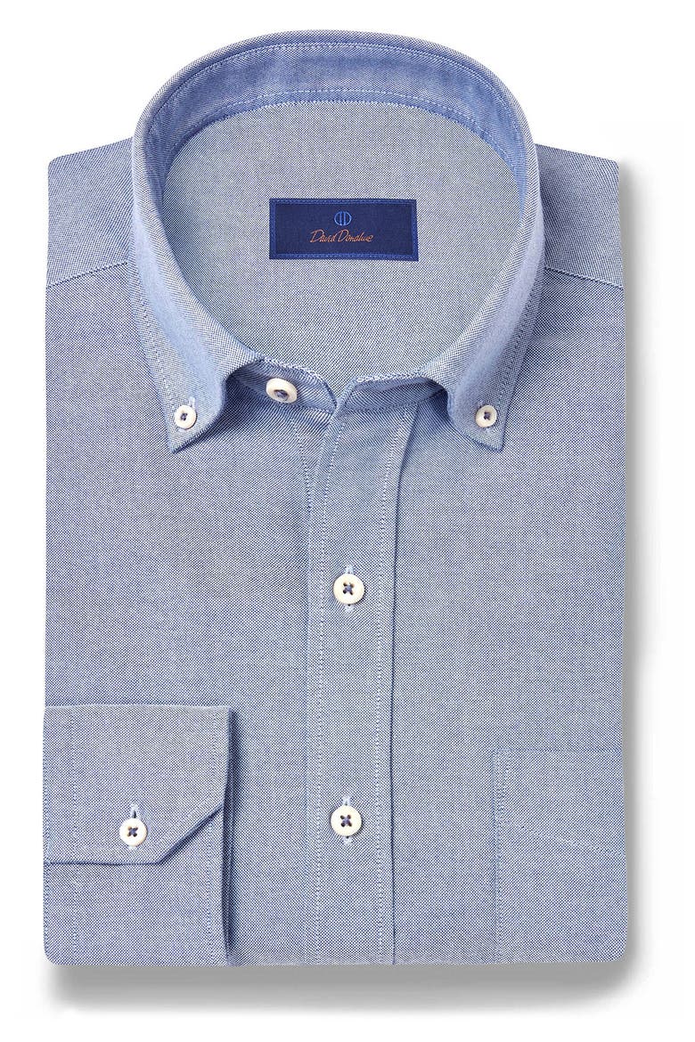 Washed Oxford Sport Shirt, Main, color, BLUE