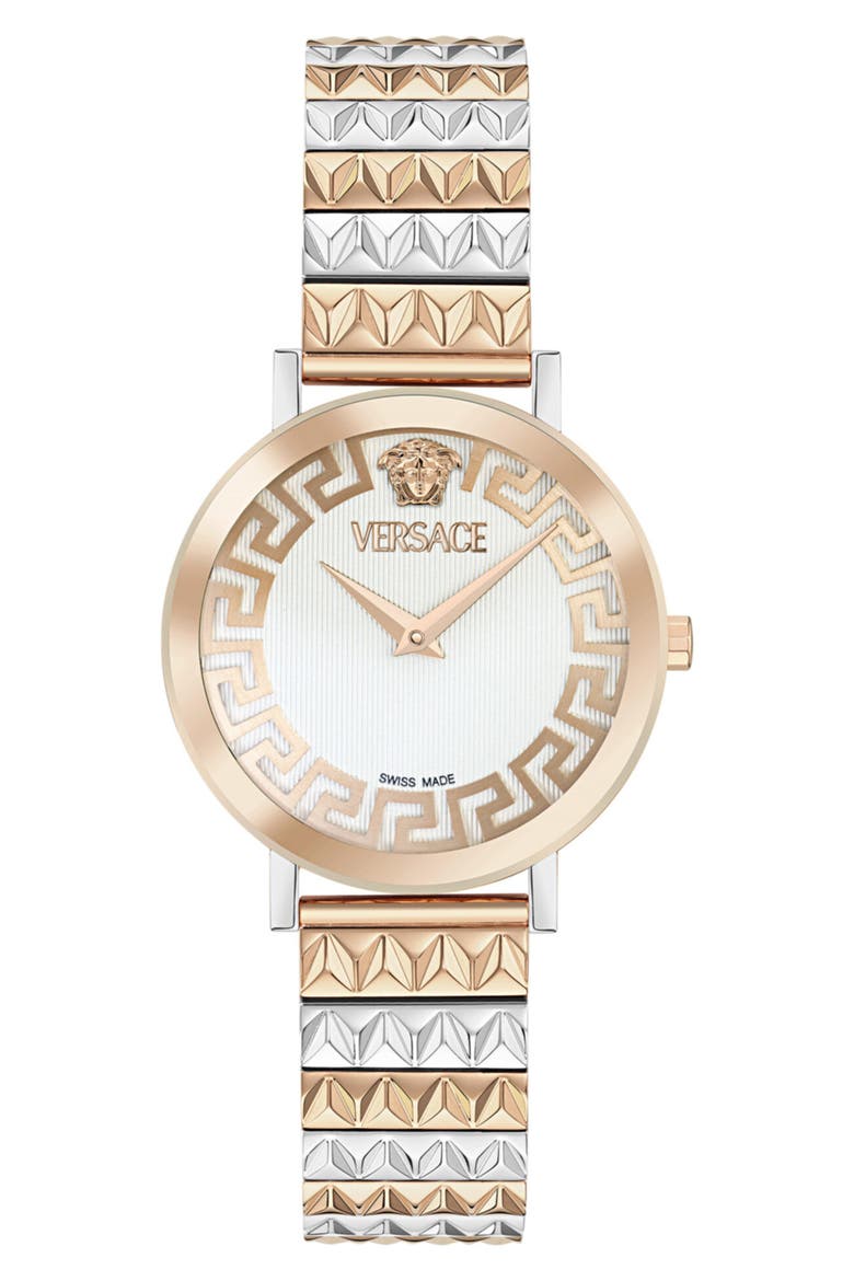 Daedalus Two Tone Bracelet Watch, Main, color, TWO TONE